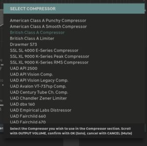 Console 1 Compressor section